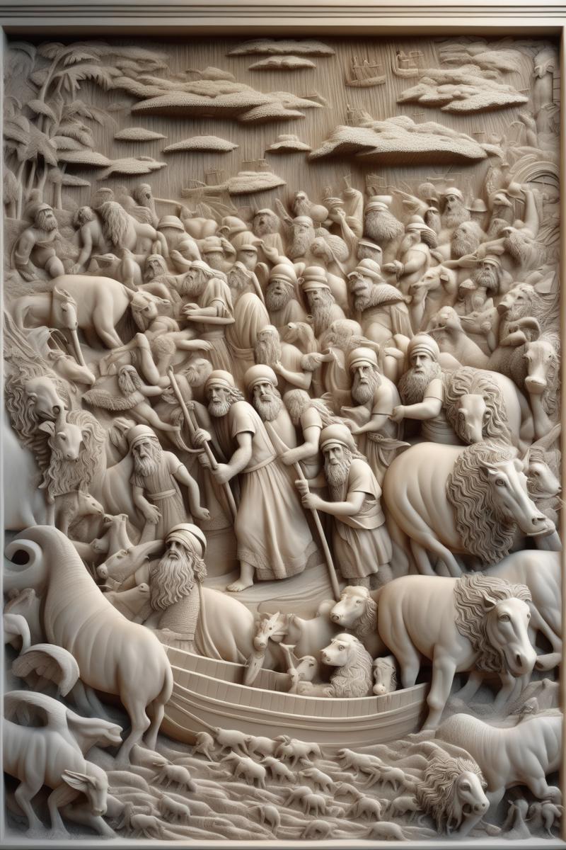 00146-1233323994-_lora_BAS-RELIEF_1_BAS-RELIEF - Gypsum Engraving, Moses, Noah's Ark, Rich in Detail and Intricate Composition.png